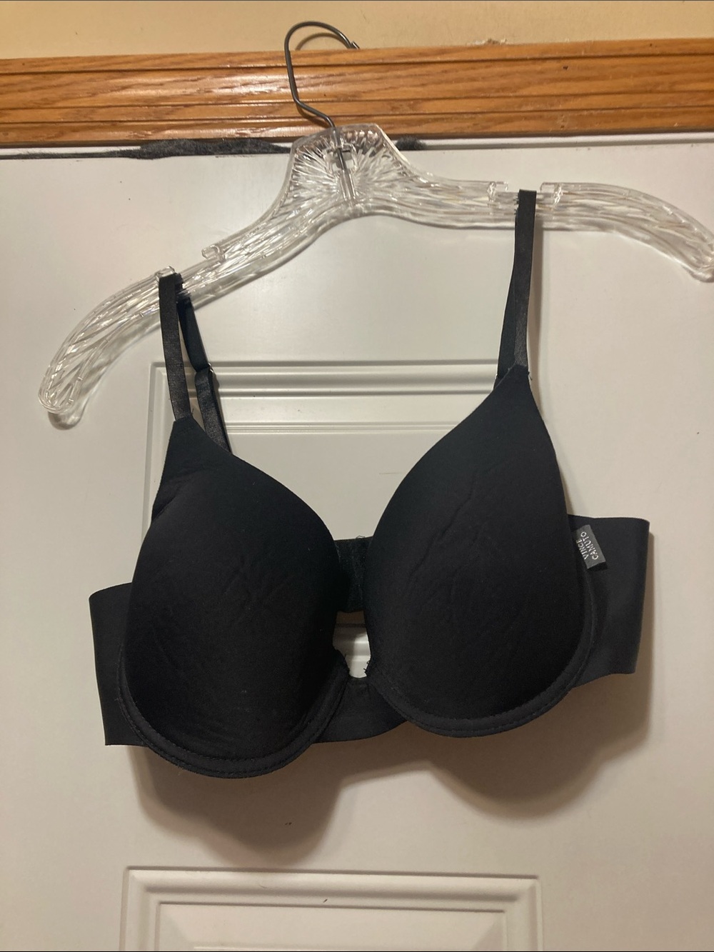 Vince Camuto Black Women's T-Shirt Bra - Smooth Support 36C